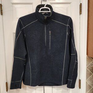 Kuhl Intercepter 1/4 Zip Pullover Sweater - Large - Navy Blue